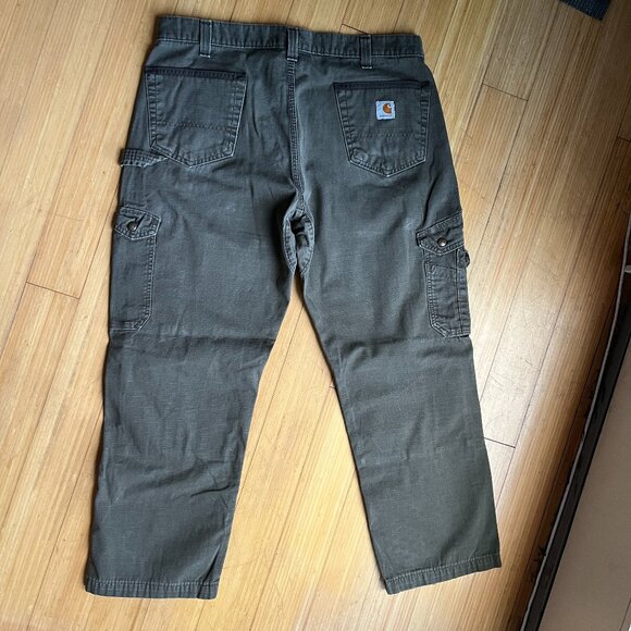 Lot of 3 38x30 Carhartt Relaxed Fit Ripstop Cargo Work Pants, Brown - Picture 6 of 11